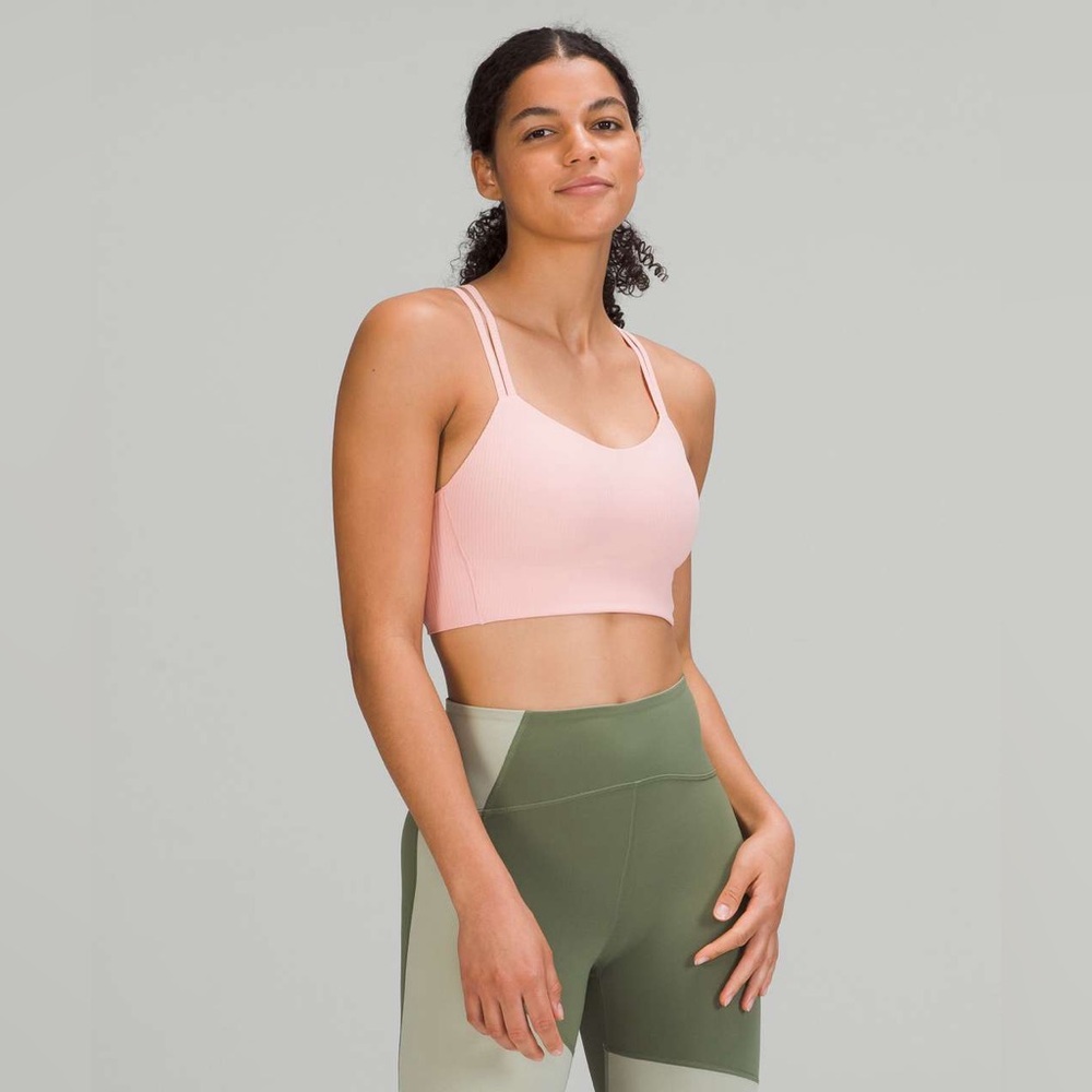 Lululemon like a cloud bra longline ribbed